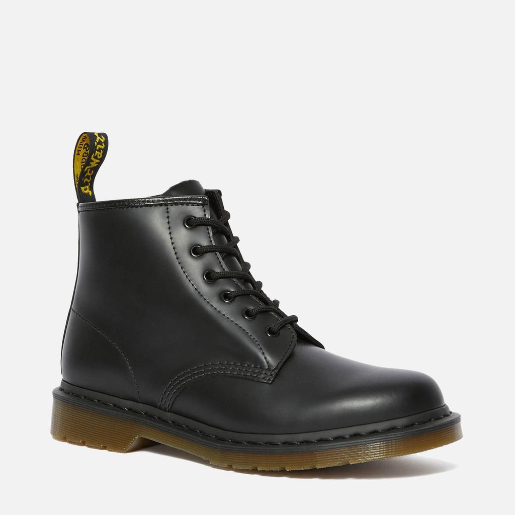 101 Smooth Leather 6-Eye Boots - Black - UK 3