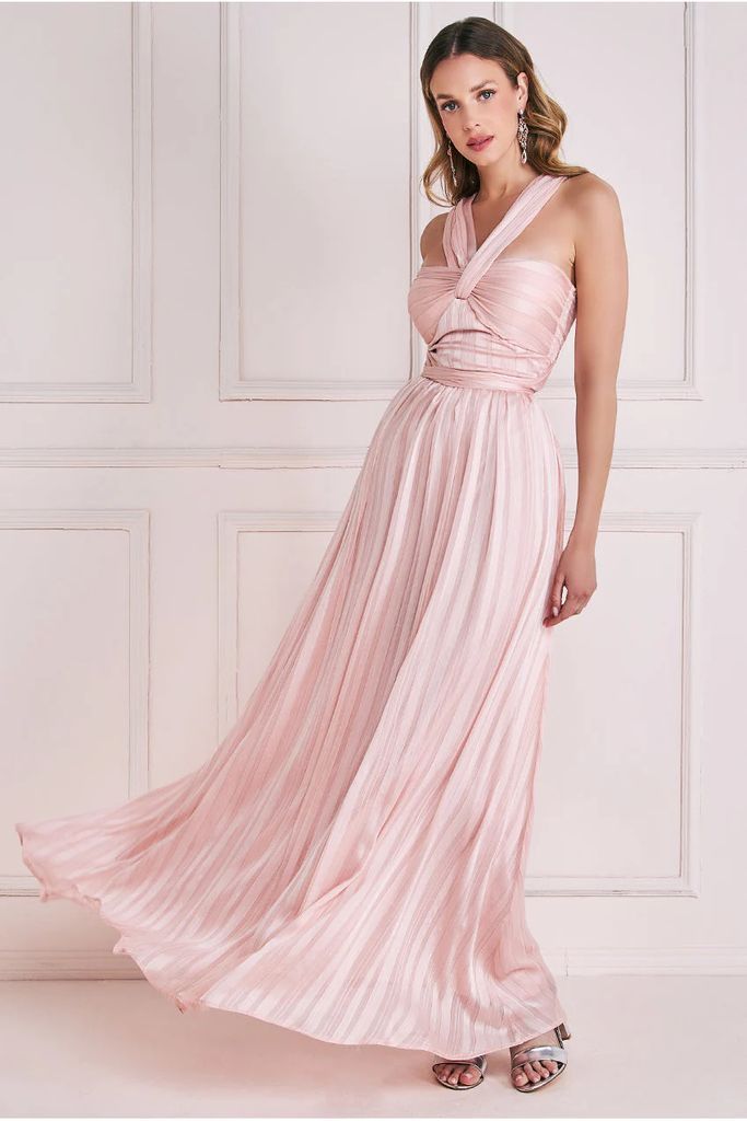 Crossover Multiway Maxi Dress - Blush