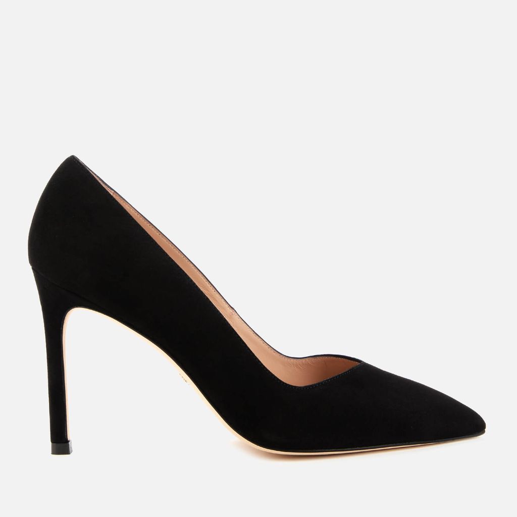 Women's Anny Suede Court Shoes - Black - UK 8