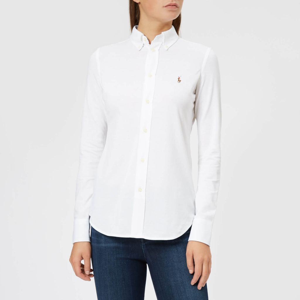 Women's Heidi Skinny Long Sleeve Shirt - White - L