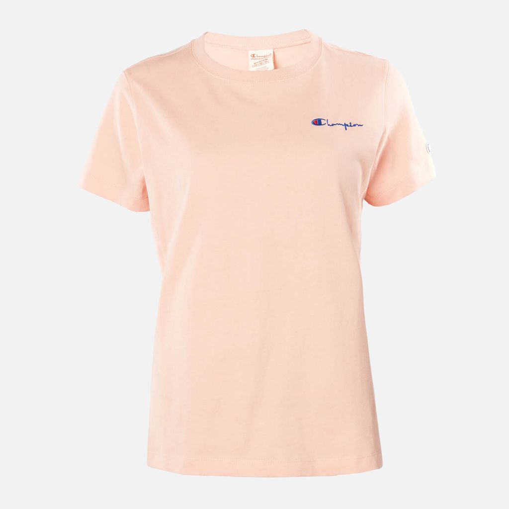 Women's Small Script T-Shirt - Pink - XS