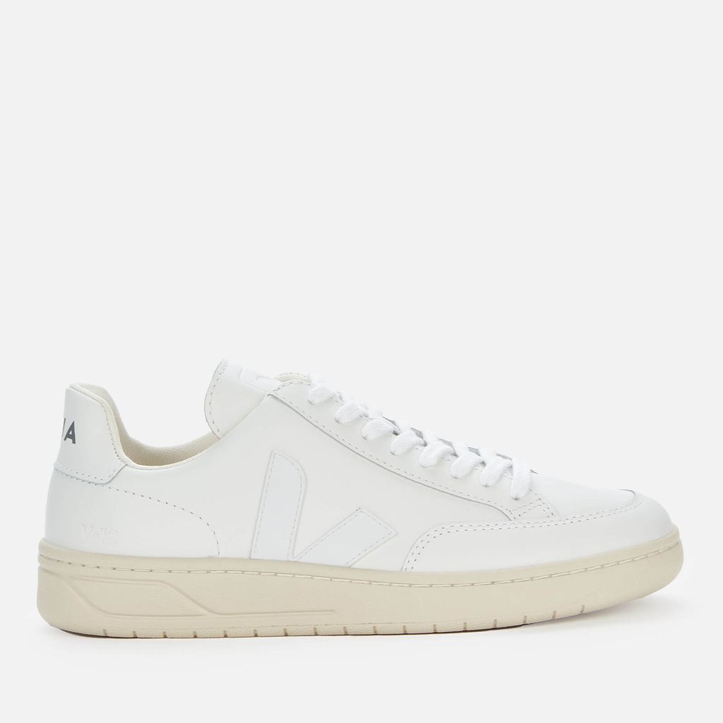 Women's V-12 Leather Trainers - Extra White - UK 3