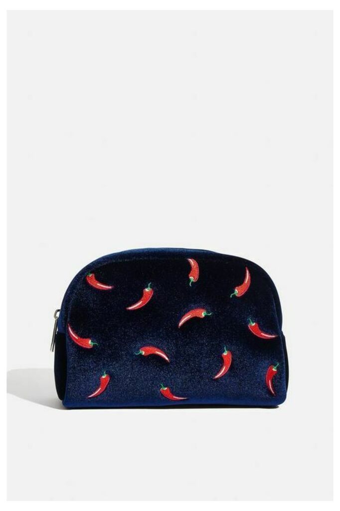 Womens **Chilli Makeup Bag By Skinnydip - Red, Red