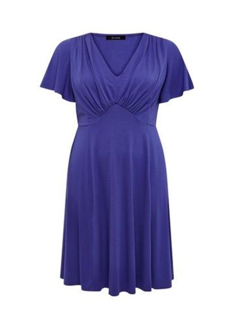 **Scarlett & Jo Purple Fit & Flare Dress, Purple