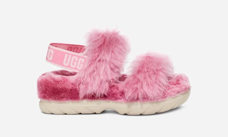 UGG® Fluff Sugar Sandal for Women in Pink, Size 8, Sustainable