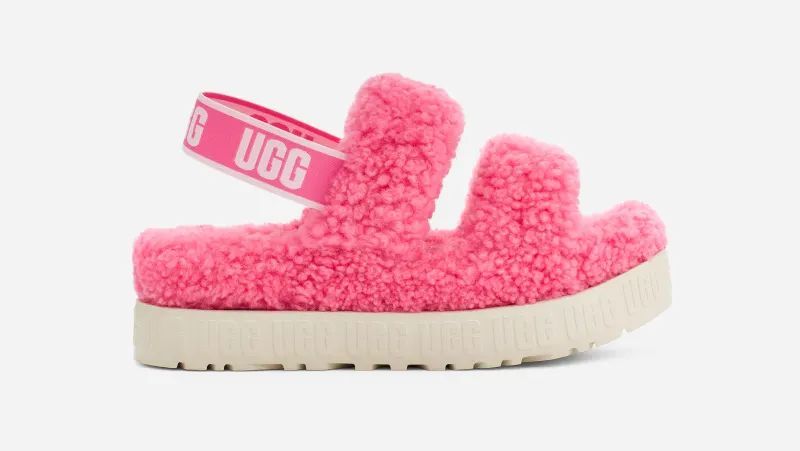 UGG® Oh Fluffita Slide for Women in Pink Rose, Size 3