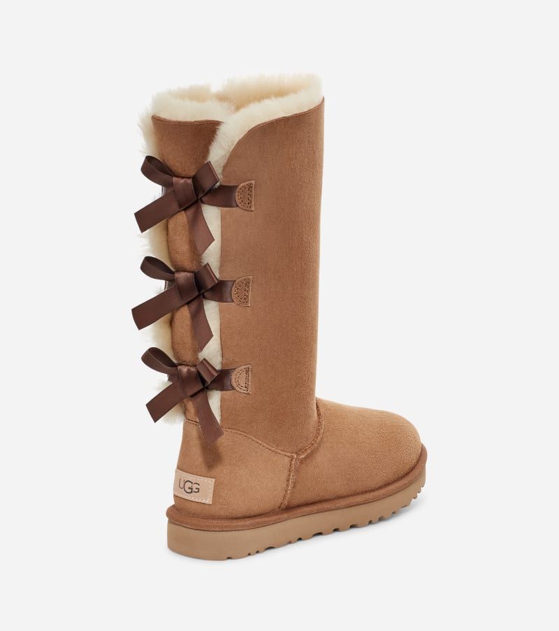 UGG® Tall Bailey Bow II Boot for Women in Brown, Size 6, Shearling