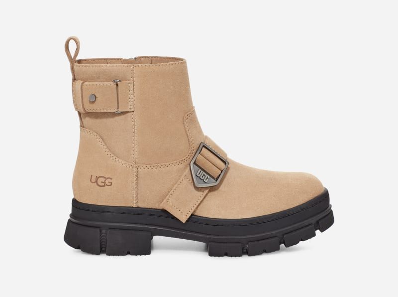 UGG® Ashton Short Boot for Women in Tan, Size 7, Leather