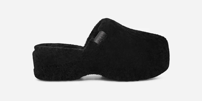 UGG® Fuzz Sugar Slipper for Women in Black, Size 9, Textile