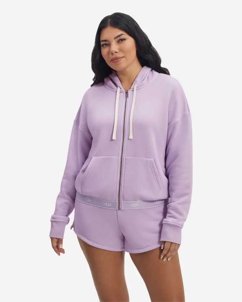 UGG® Sena Hoodie for Women in Orchid Petal, Size Large, Cotton Blend