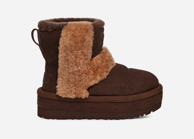 UGG® Classic Chillapeak Boot in Brown, Size 4, Leather