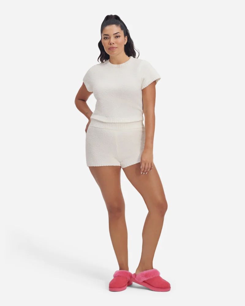 UGG® Finola Short for Women in White, Size Small