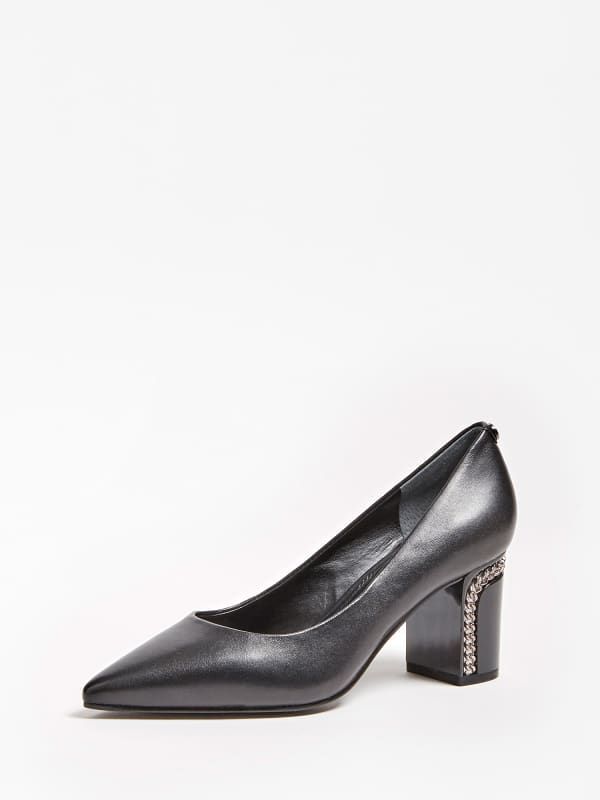 Breelyn Real Leather Court Shoes