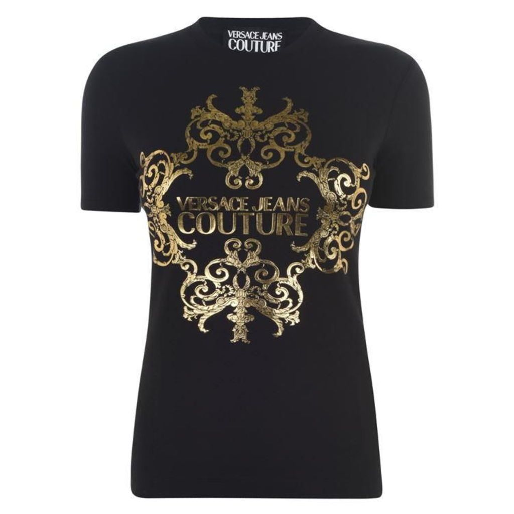 Versace Jeans Couture Baroque Logo T Shirt