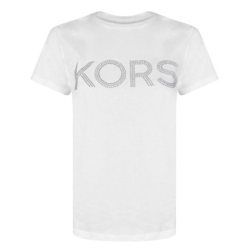 MICHAEL Michael Kors Studded Logo T Shirt