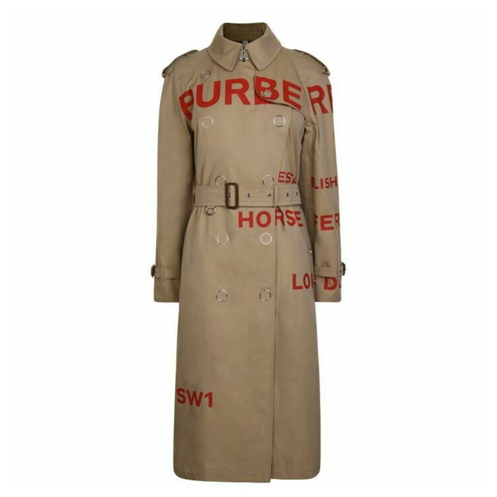 Burberry Burberry Horse Print Trench Coat