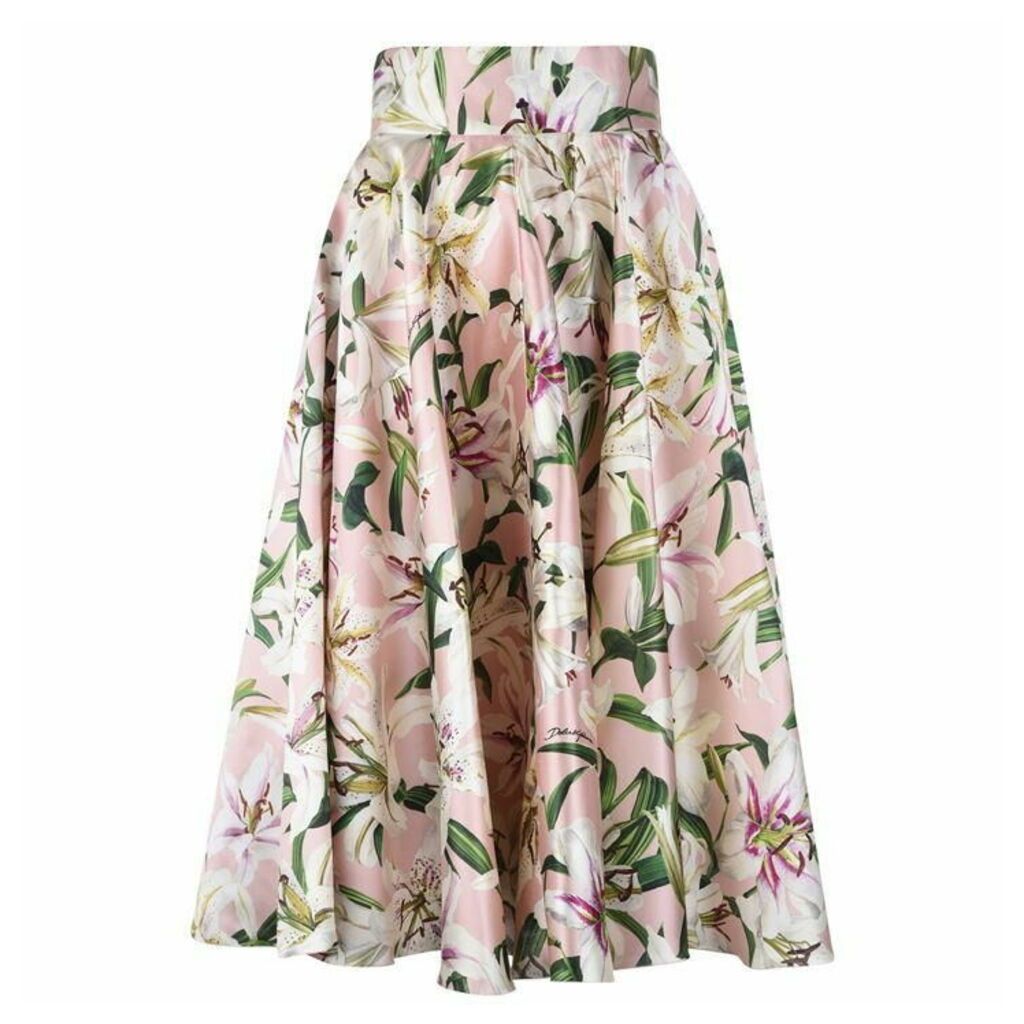 Dolce and Gabbana Lilium Midi Skirt