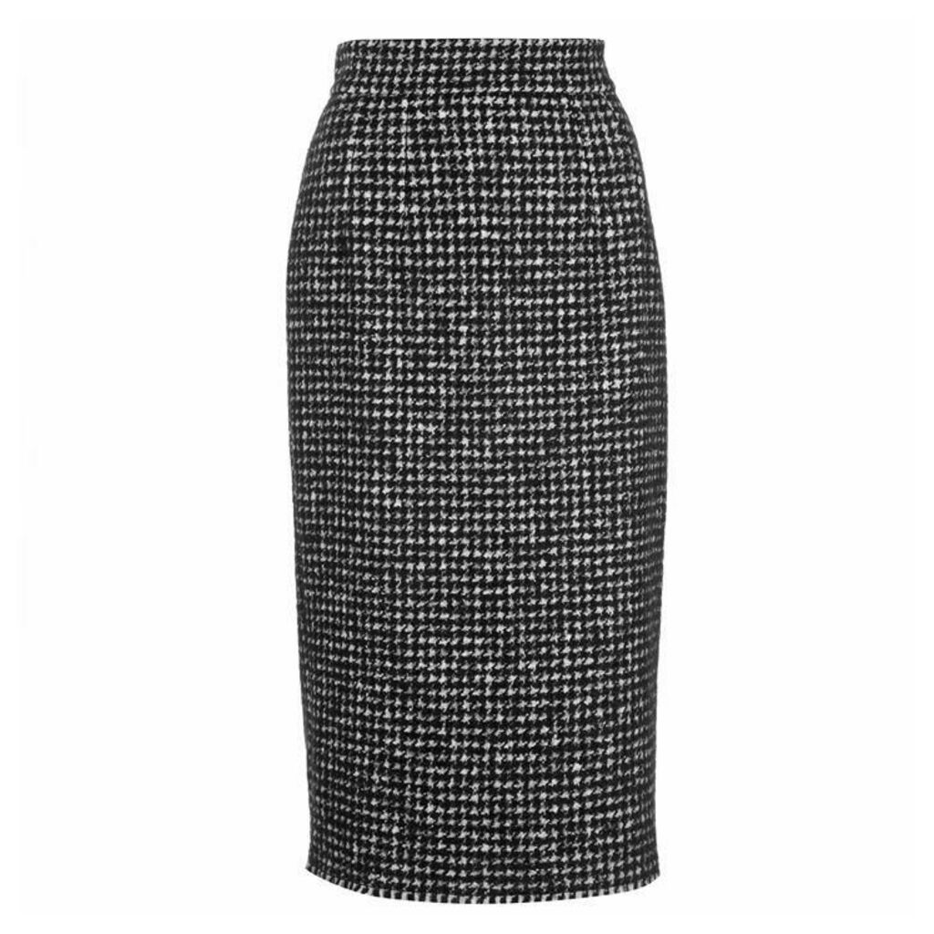 Dolce and Gabbana Tweed Midi Skirt