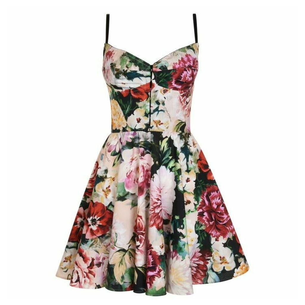 Dolce and Gabbana Flower Print Cotton Dress