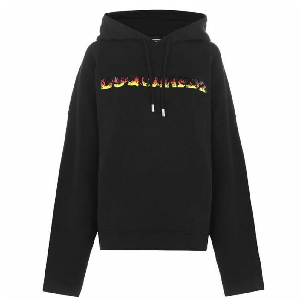 DSquared2 Fire Logo Hooded Sweatshirt