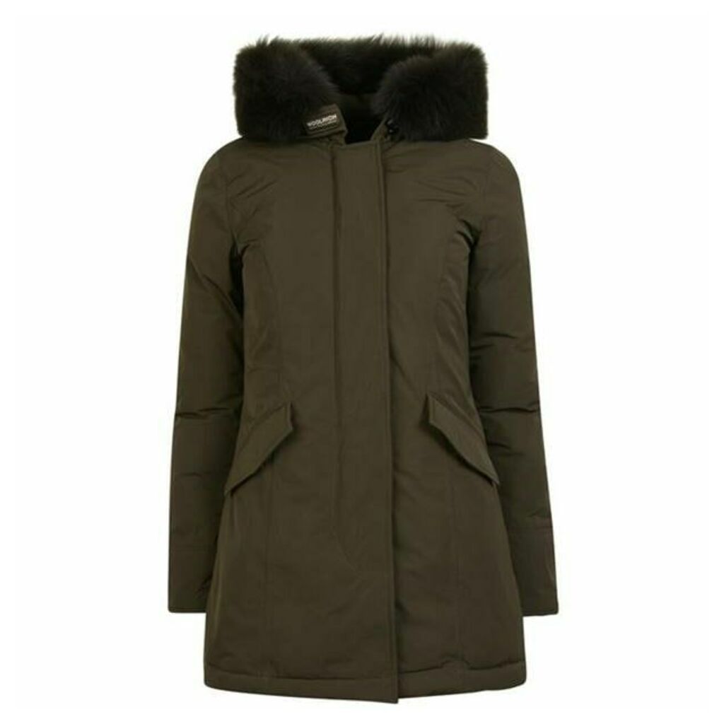Woolrich Wool Arctic Fox Parka Jacket