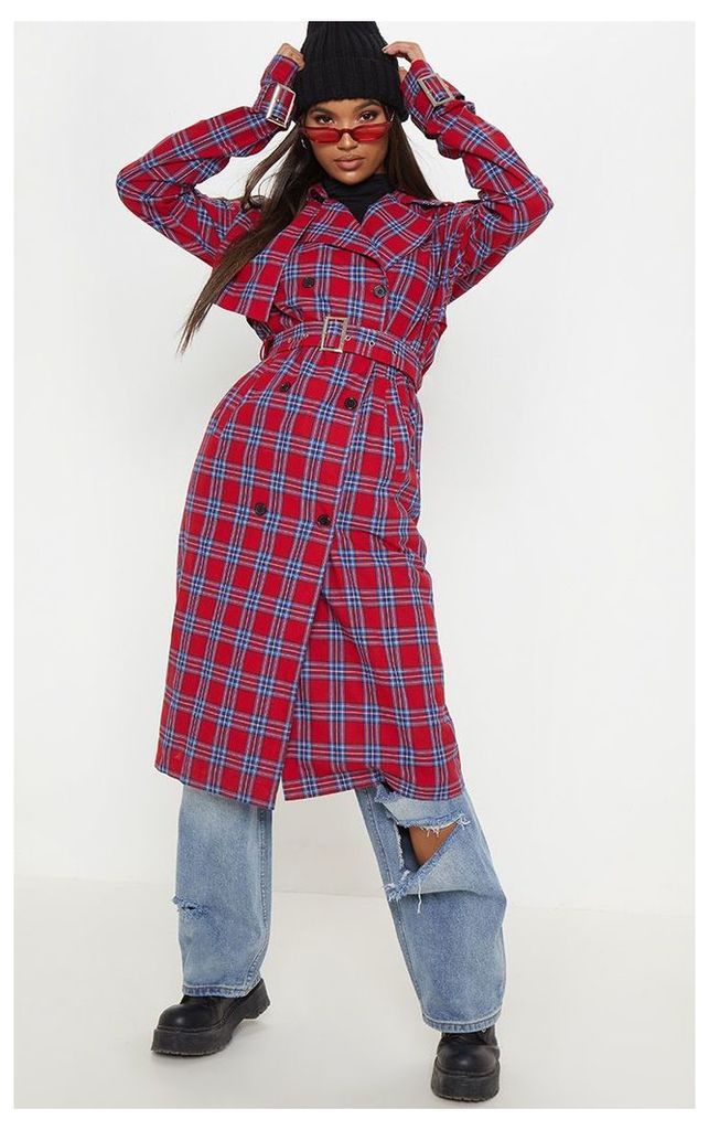Red Checked Trench, Red