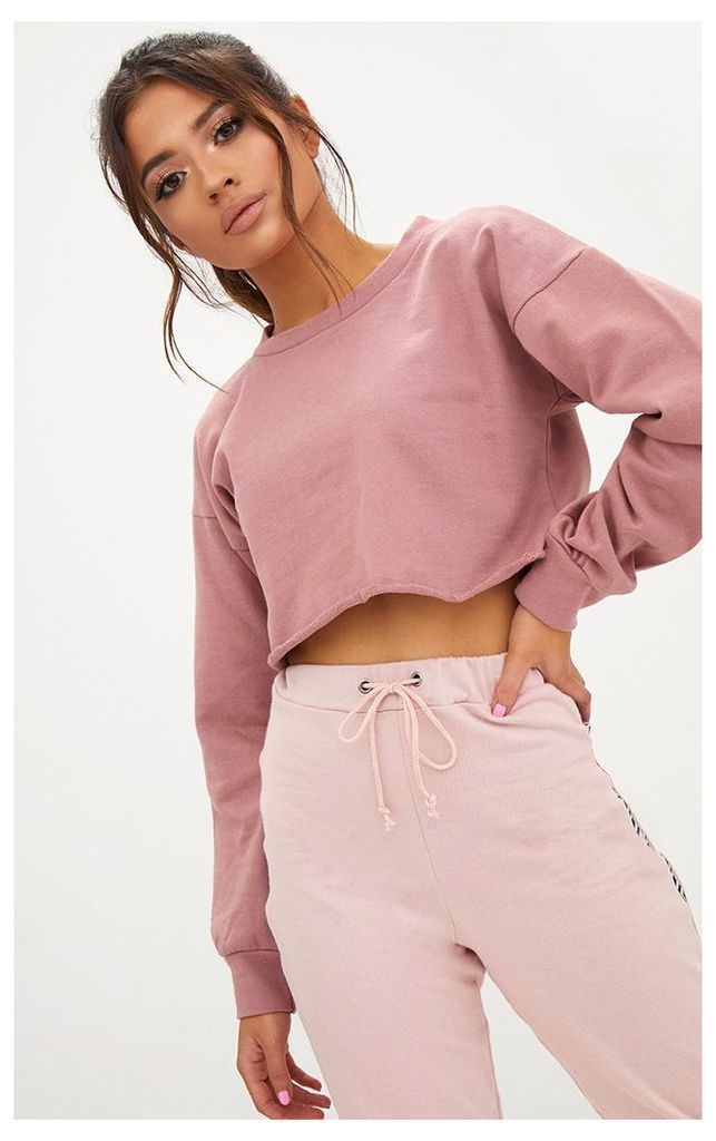 Petite Pink Cropped Sweater, Pink