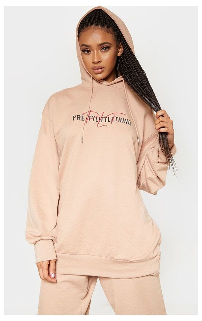 PRETTYLITTLETHING Sand Oversized Hoodie, Sand
