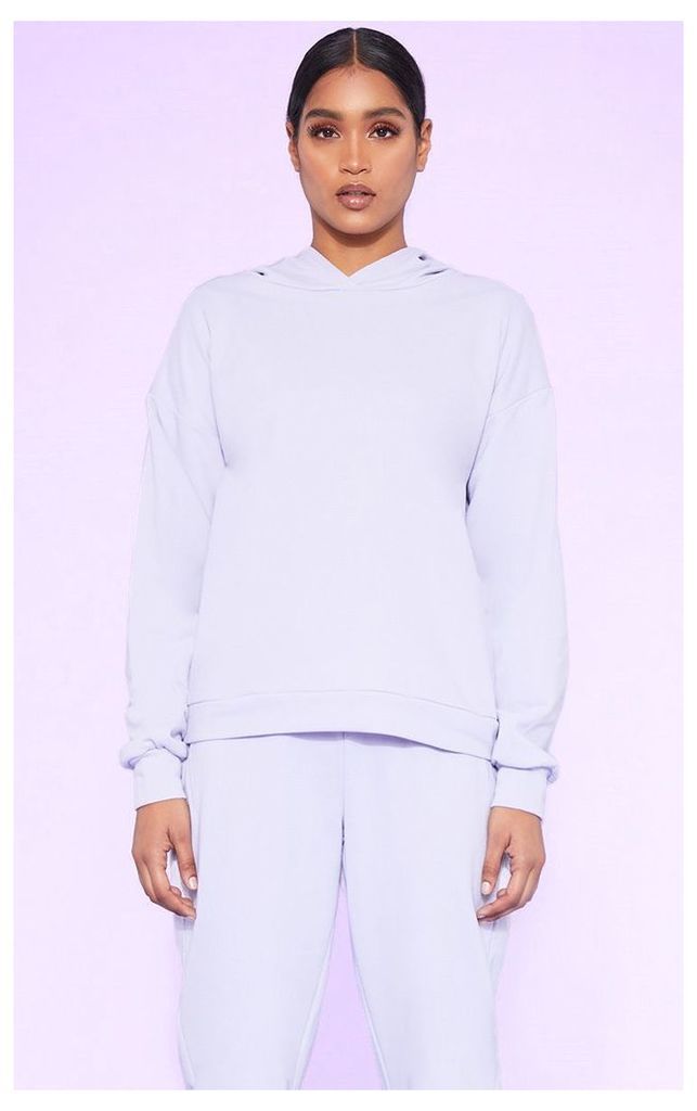 RECYCLED Pale Violet Oversized Hoodie, Pale Violet