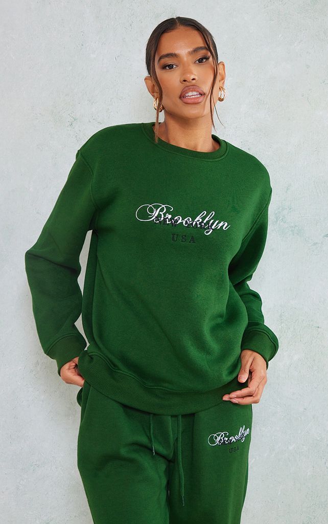 Forest Green Brooklyn Oversized Sweatshirt