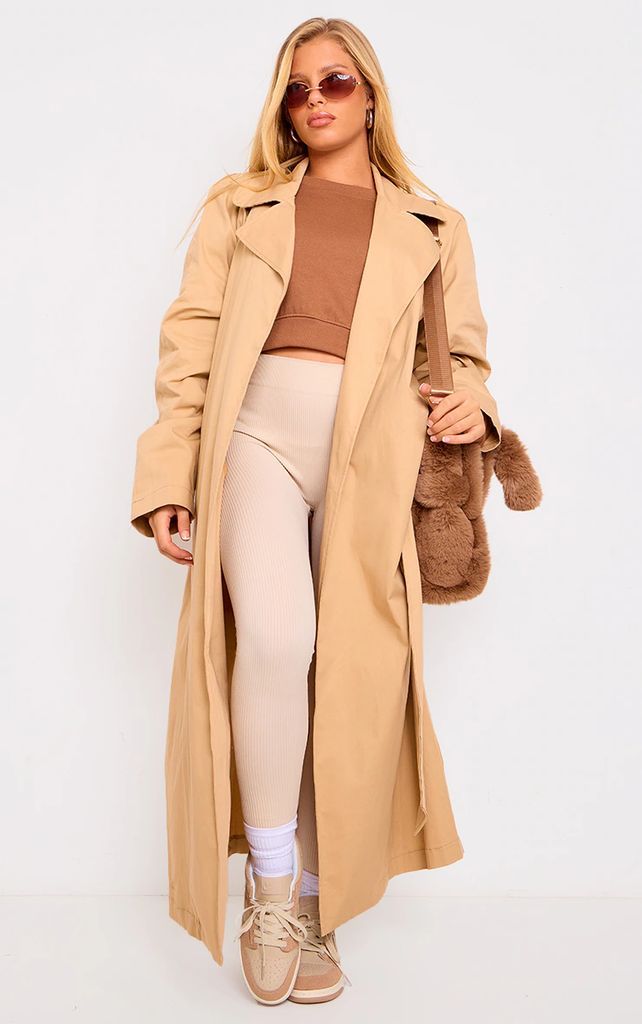 Camel Structured Trench Coat, Camel