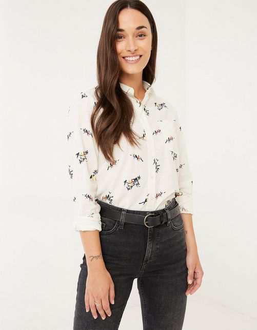 Olivia Bird Printed Shirt