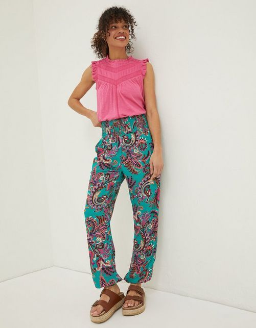 Shirred Festival Trousers