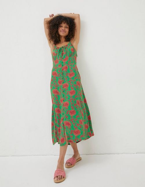 Ariel Bali Blooms Midi Dress