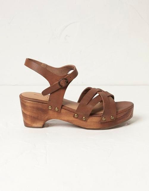 Leather Clog Sandals
