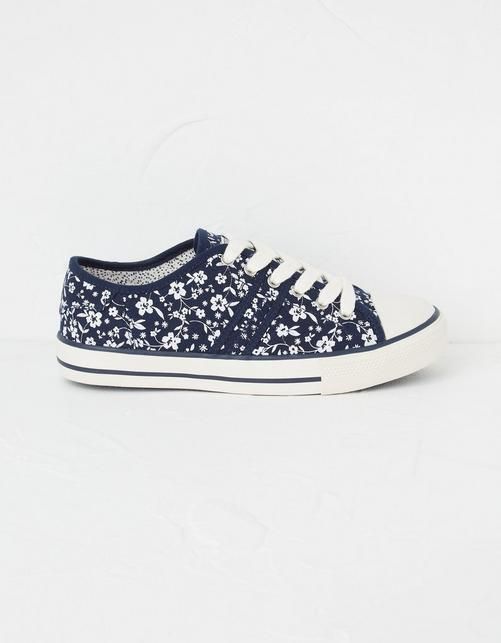 Lola Canvas Floral Trainers