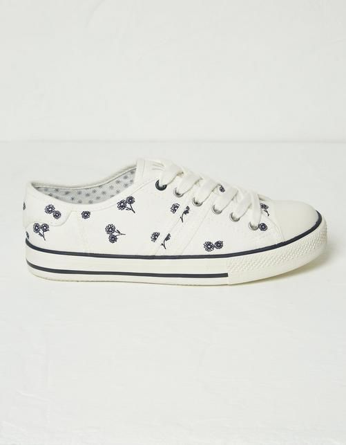 Raya Canvas Lace Up Trainers