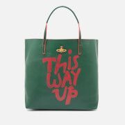 Women's I Am Expensive Leather Shopper - Green