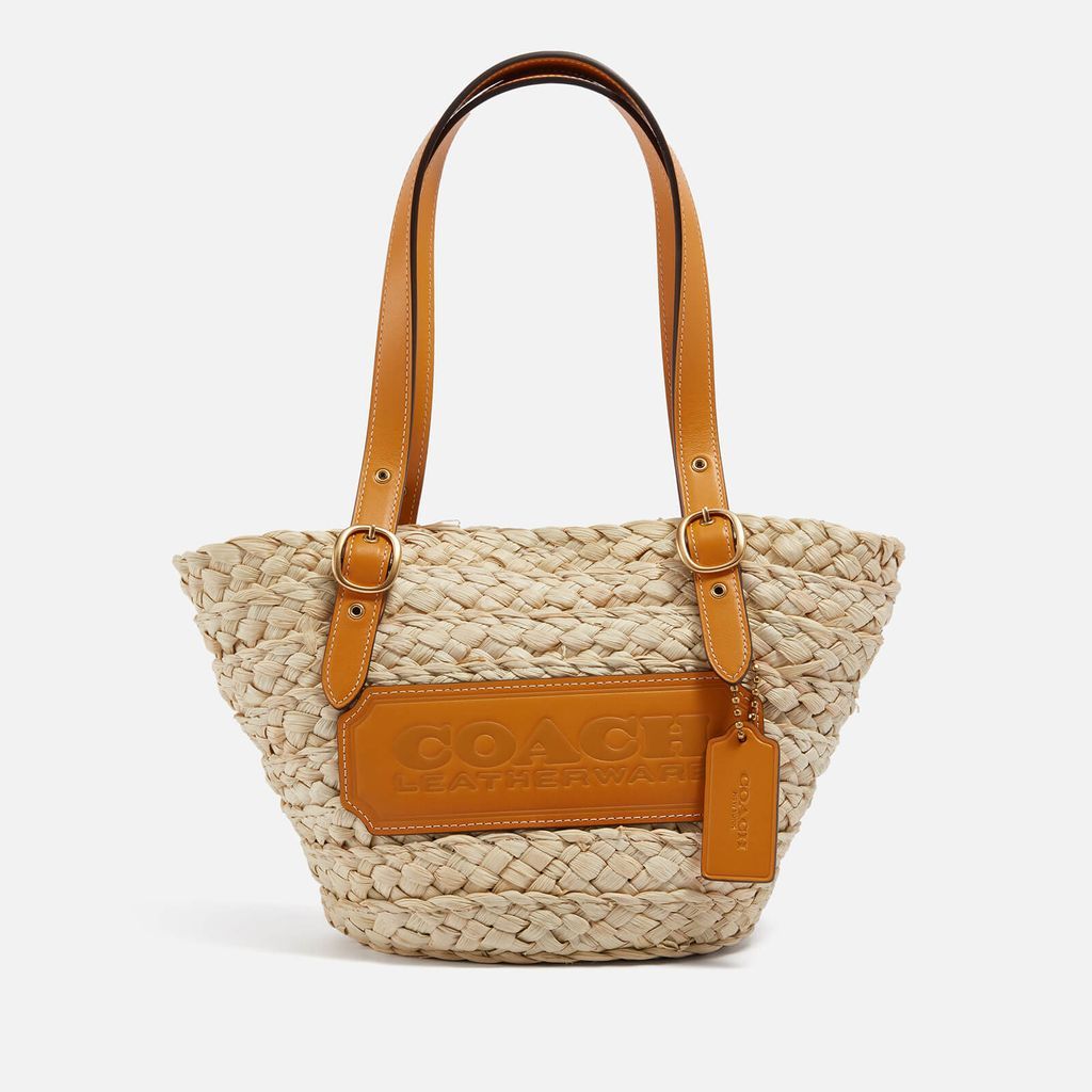 Structured 16 Straw Tote Bag