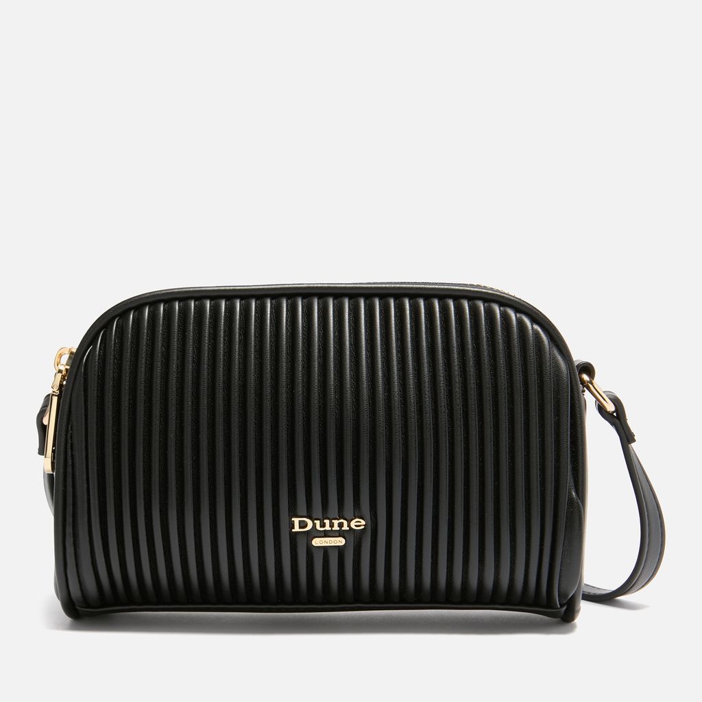 Pleated Faux Leather Crossbody Bag