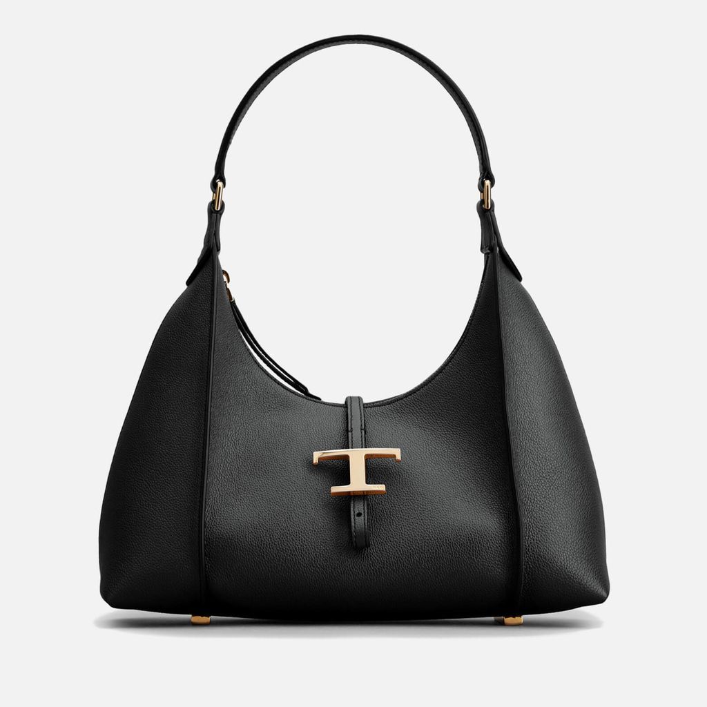 T Timeless Small Leather Hobo Bag
