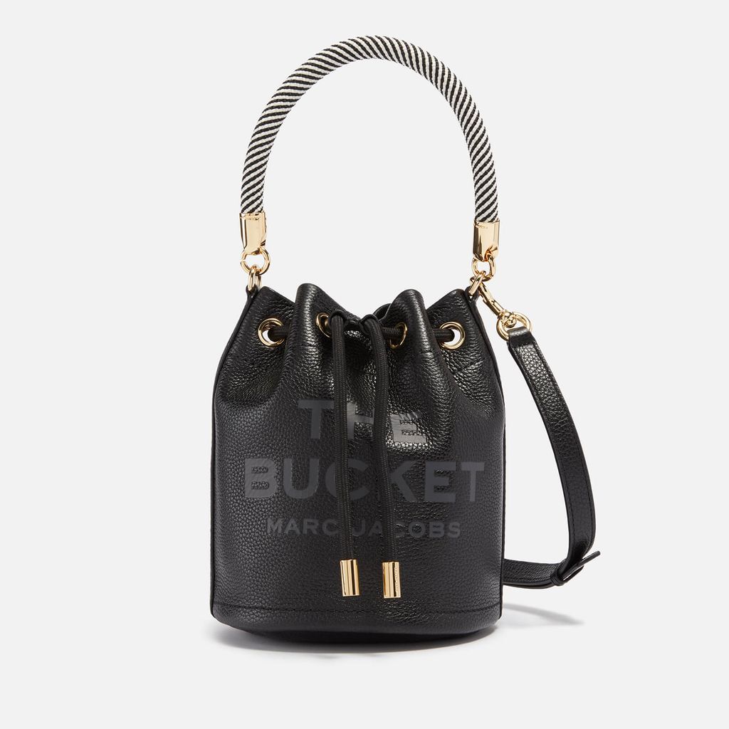 The Leather Logo Textured-Leather Bag