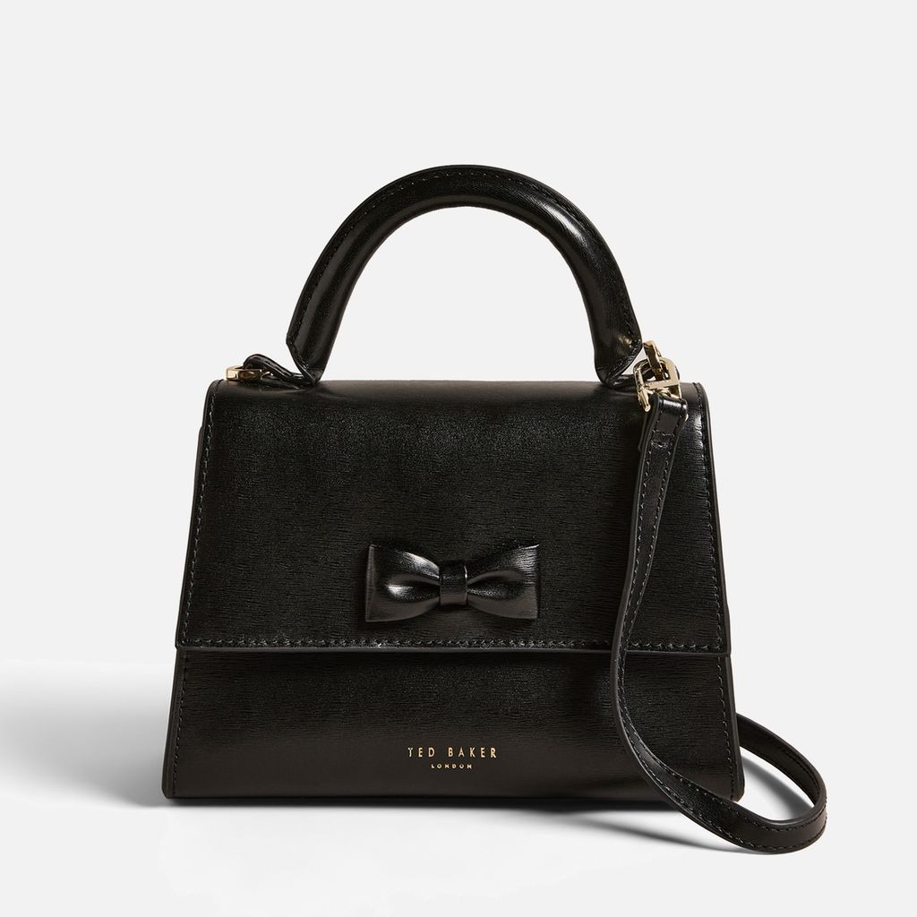 Baelli Bow Detail Leather Handle Bag