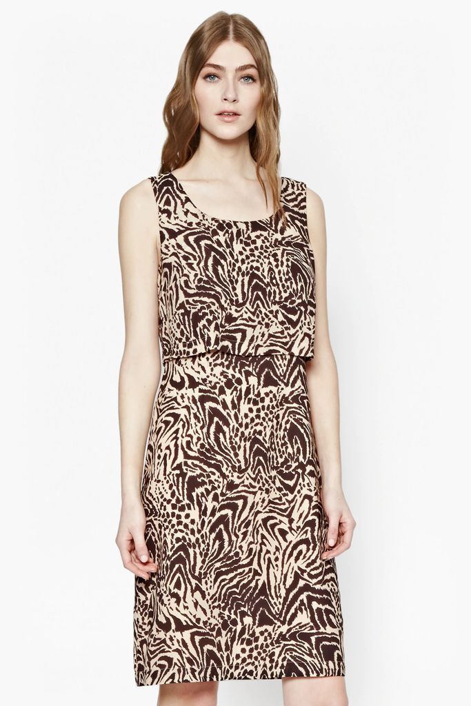 Simba Print Layer Dress