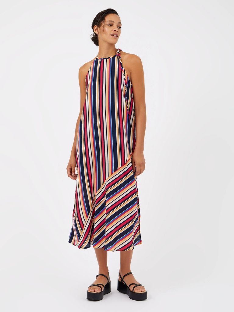 High Summer Stripe Halterneck Midi Dress High Summer Stripe