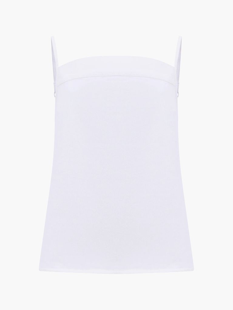 Mid Summer Cotton Tie Back Top Bright White