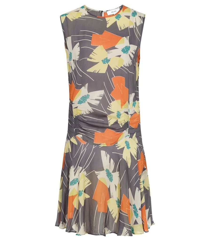 Reiss Remi - Floral Printed Dress in Multi, Womens, Size 16