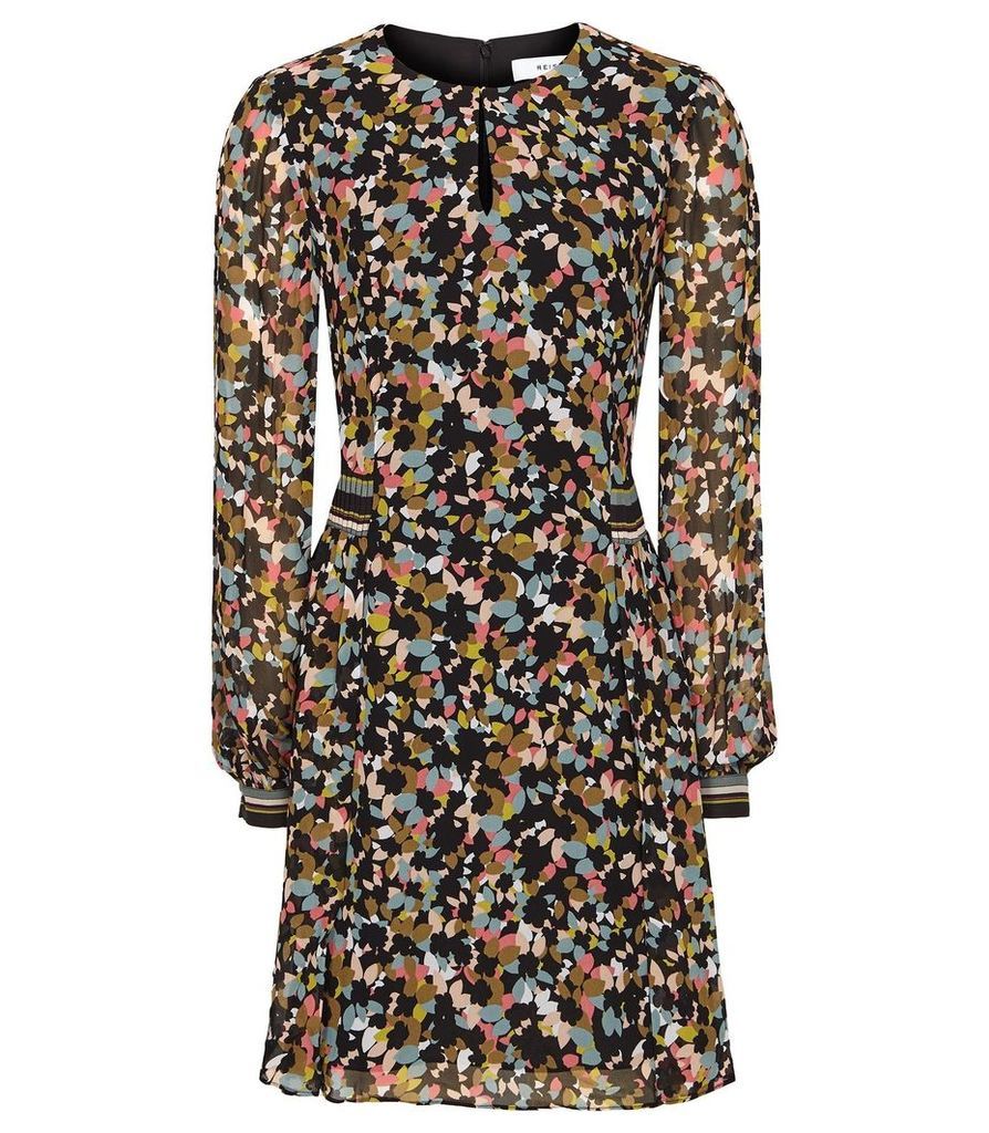 Reiss Martina - Ditsy Printed Dress in Multi, Womens, Size 16
