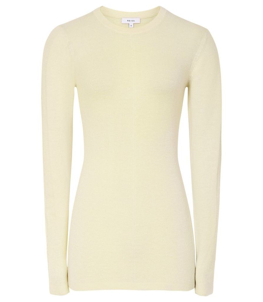 Reiss Connie - Wool Blend Jumper in Limoncello, Womens, Size XXL