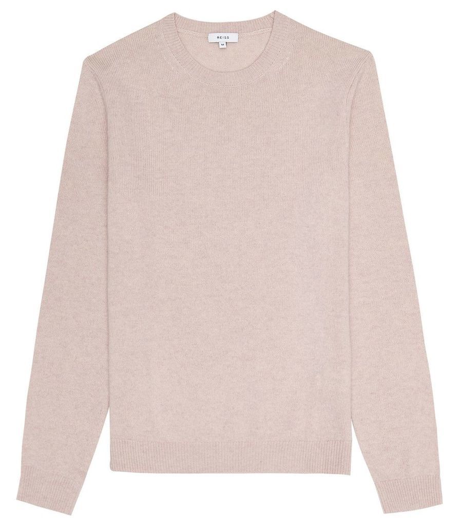 Reiss Bolton - Wool Alpaca Blend Jumper in Soft Pink, Mens, Size XXL
